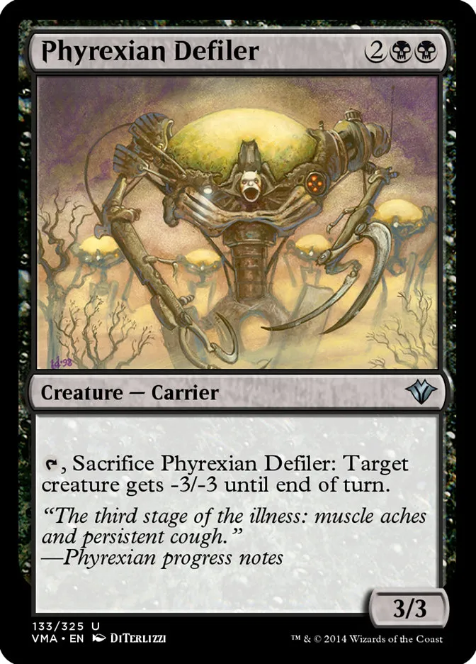2014 Vintage Masters Phyrexian Defiler uncommon #133 unlisted card image