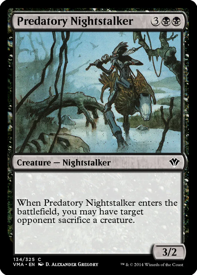2014 Vintage Masters Predatory Nightstalker common #134 unlisted card image