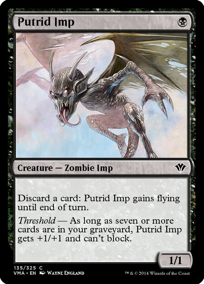 2014 Vintage Masters Putrid Imp common #135 unlisted card image