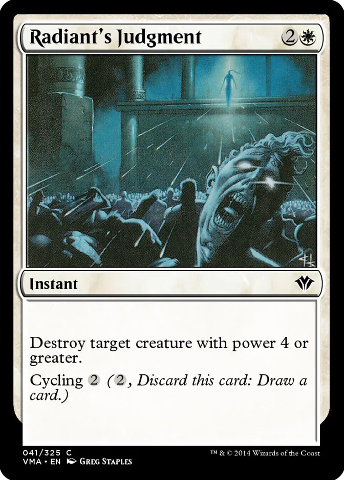 2014 Vintage Masters Radiant's Judgment common #41 unlisted card image