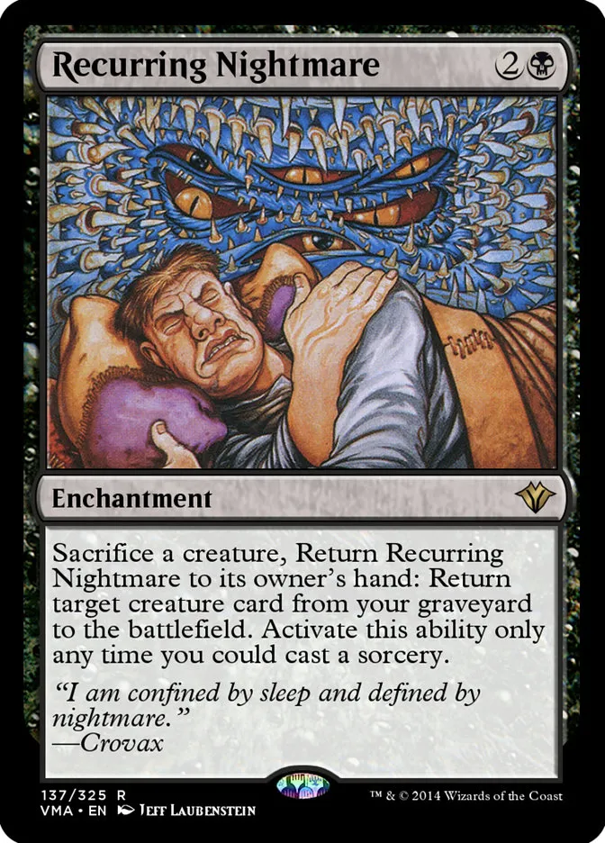 2014 Vintage Masters Recurring Nightmare rare #137 unlisted card image