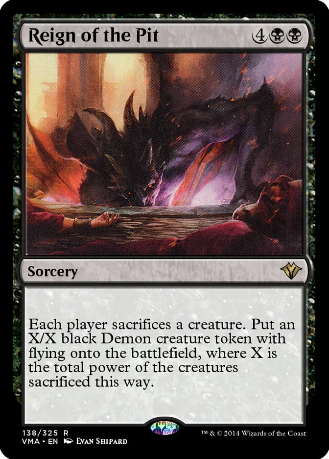 2014 Vintage Masters Reign of the Pit rare #138 unlisted card image