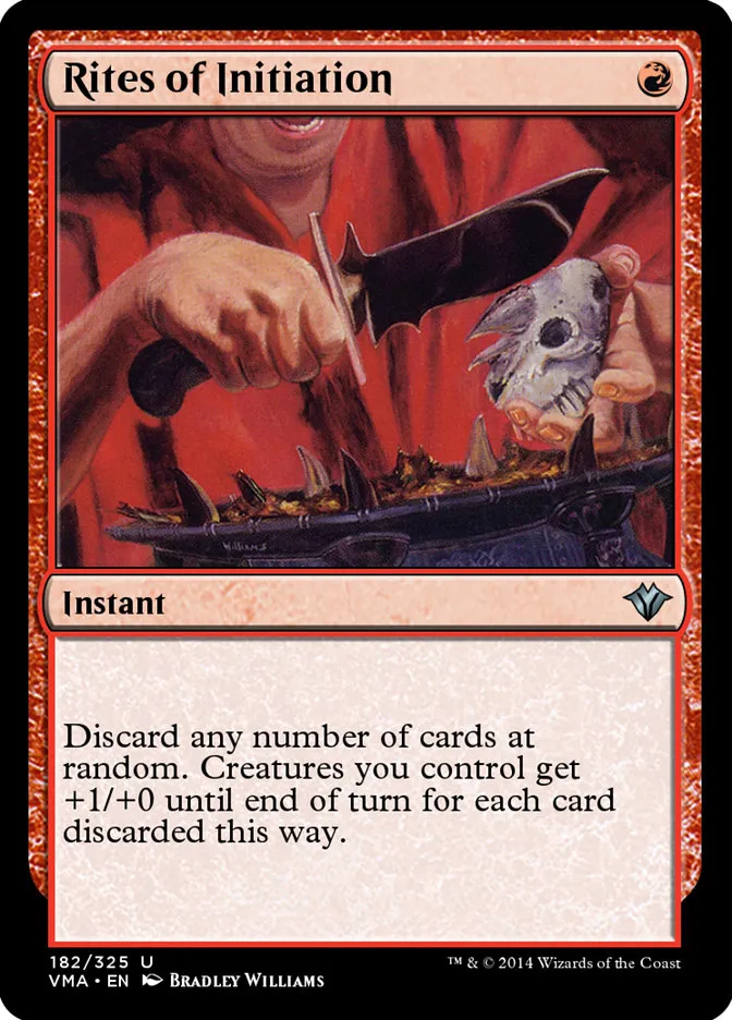 2014 Vintage Masters Rites of Initiation uncommon #182 unlisted card image