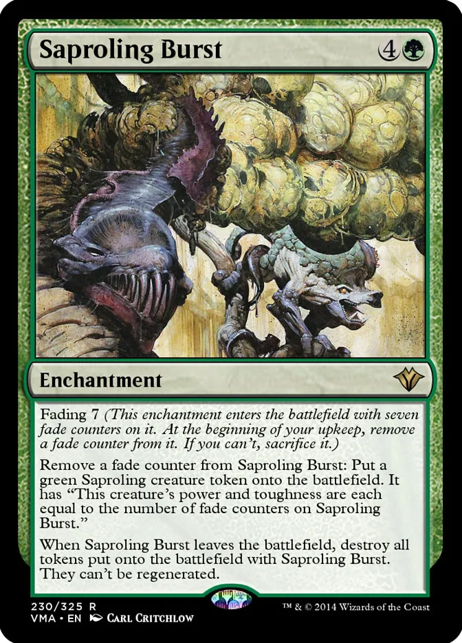 2014 Vintage Masters Saproling Burst rare #230 unlisted card image