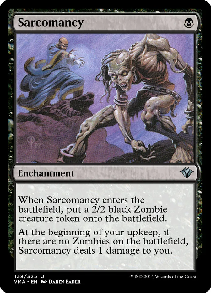 2014 Vintage Masters Sarcomancy uncommon #139 unlisted card image