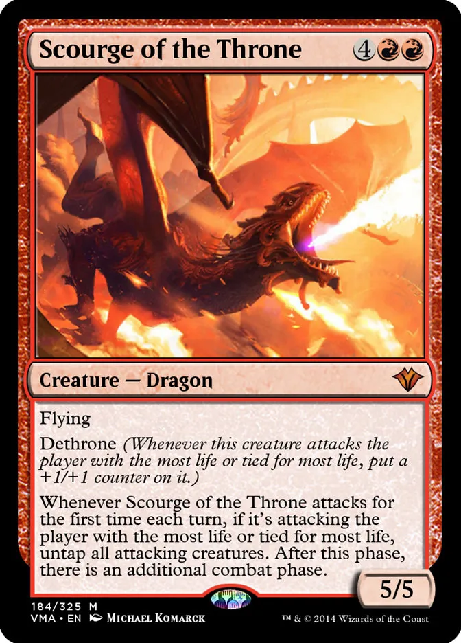 2014 Vintage Masters Scourge of the Throne mythic #184 unlisted card image
