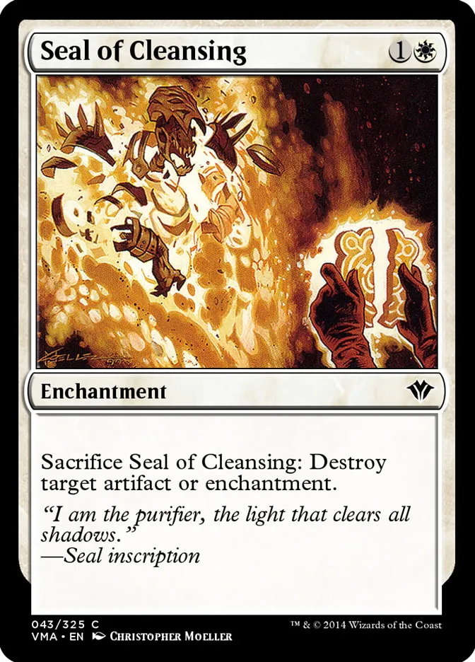 2014 Vintage Masters Seal of Cleansing common #43 unlisted card image