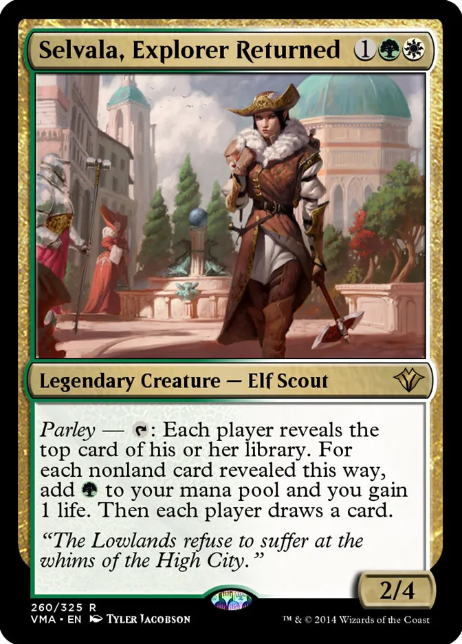 2014 Vintage Masters Selvala, Explorer Returned rare #260 unlisted card image