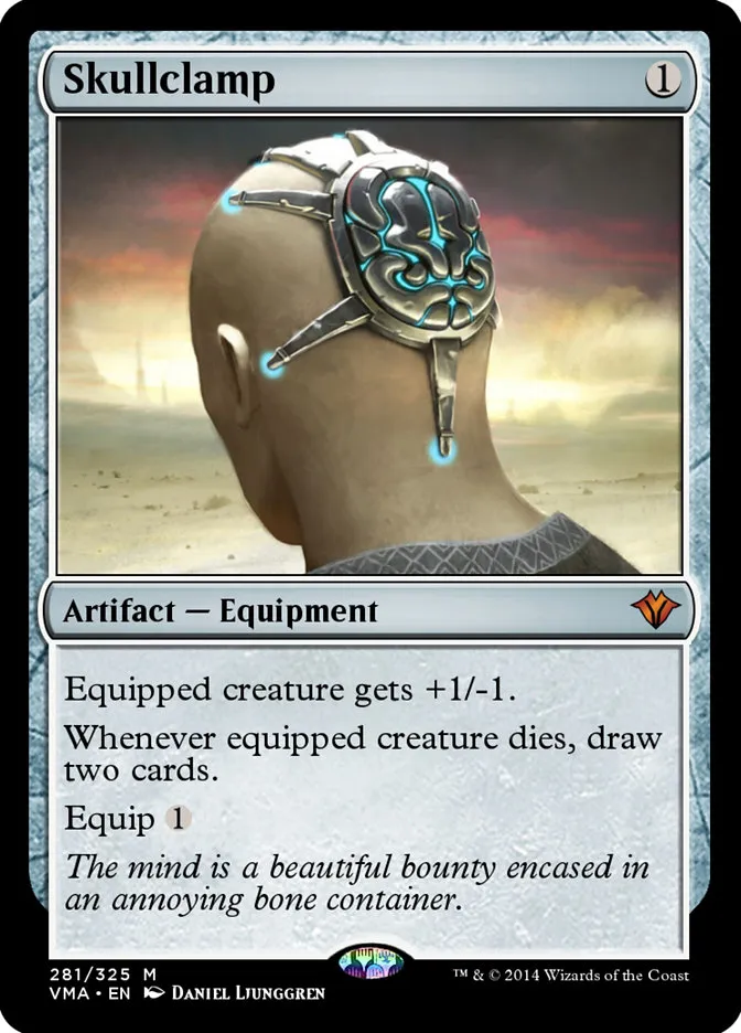 2014 Vintage Masters Skullclamp mythic #281 unlisted card image