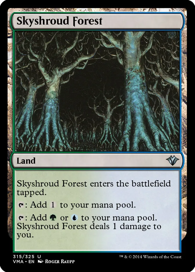 2014 Vintage Masters Skyshroud Forest uncommon #315 unlisted card image
