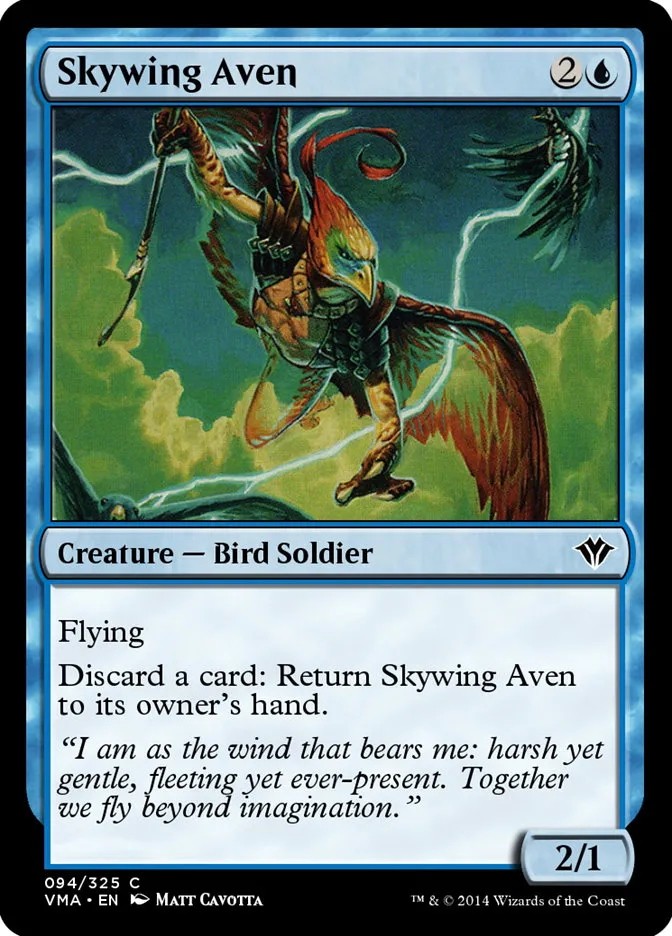 2014 Vintage Masters Skywing Aven common #94 unlisted card image