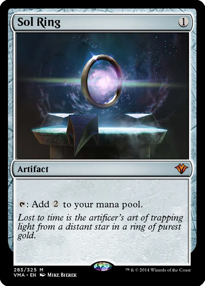 2014 Vintage Masters Sol Ring mythic #283 unlisted card image