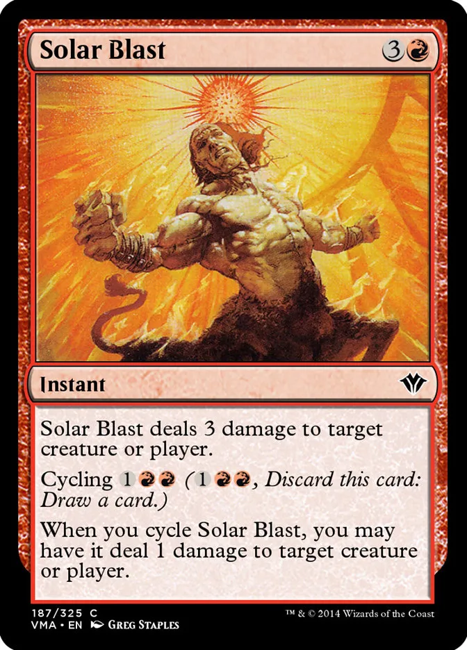 2014 Vintage Masters Solar Blast common #187 unlisted card image