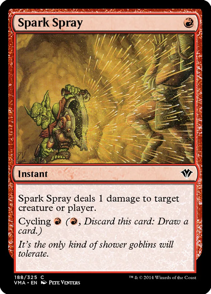 2014 Vintage Masters Spark Spray common #188 unlisted card image