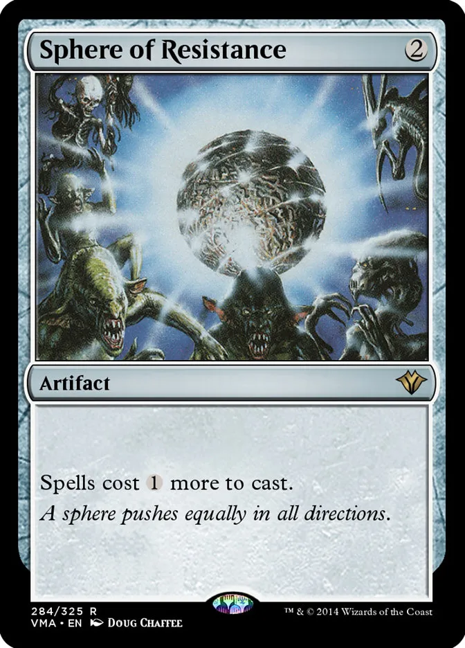 2014 Vintage Masters Sphere of Resistance rare #284 unlisted card image