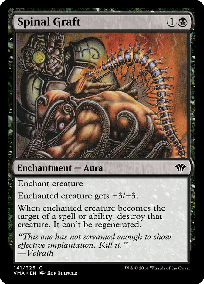 2014 Vintage Masters Spinal Graft common #141 unlisted card image