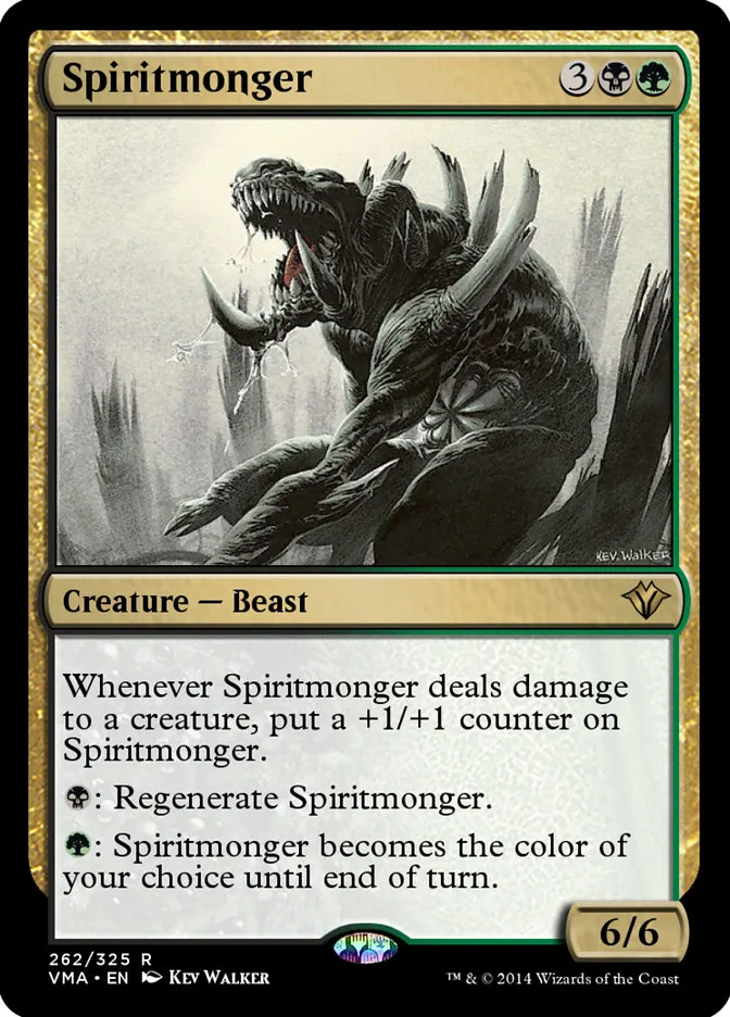 2014 Vintage Masters Spiritmonger rare #262 unlisted card image
