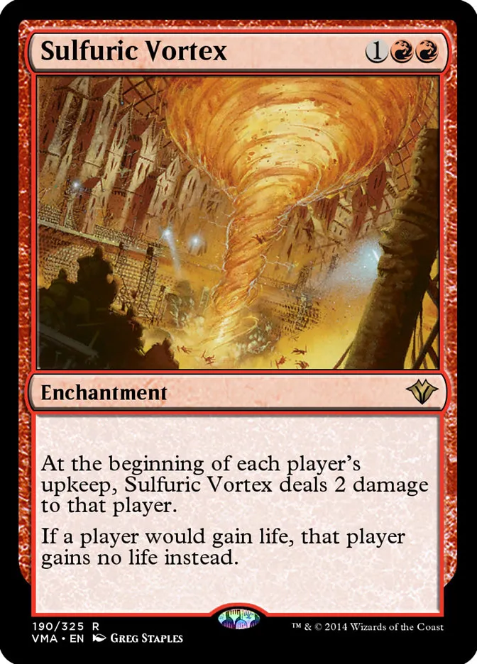 2014 Vintage Masters Sulfuric Vortex rare #190 unlisted card image