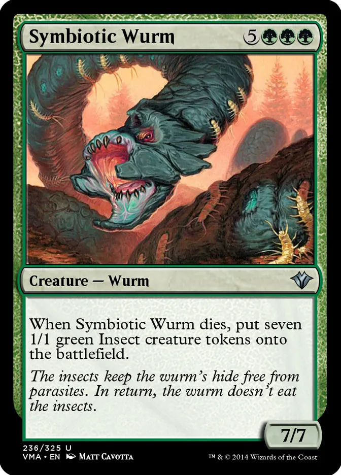 2014 Vintage Masters Symbiotic Wurm uncommon #236 unlisted card image