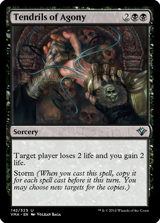 2014 Vintage Masters Tendrils of Agony uncommon #142 unlisted card image