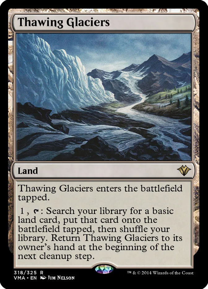 2014 Vintage Masters Thawing Glaciers rare #318 unlisted card image