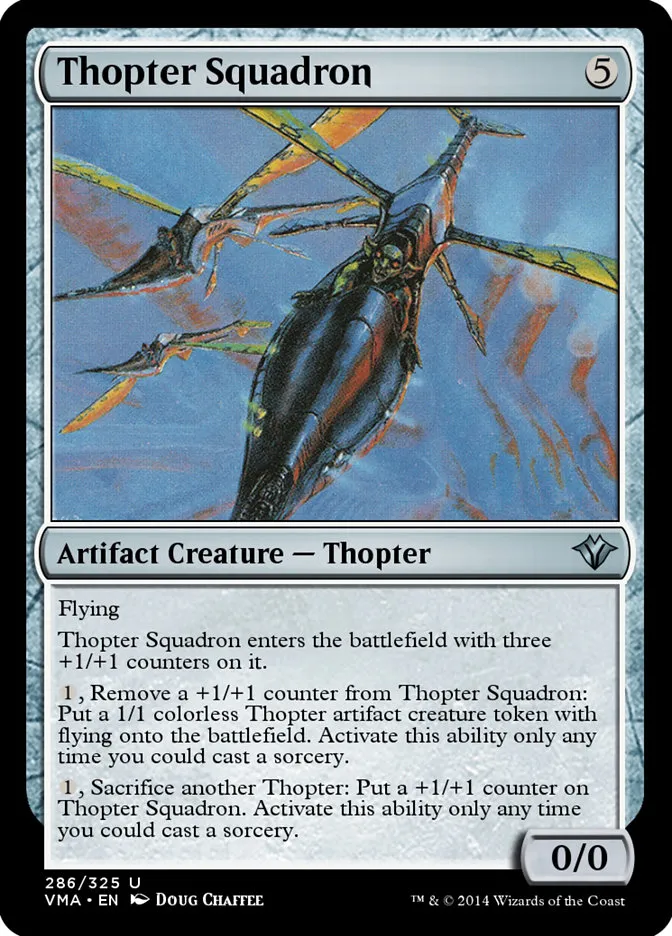 2014 Vintage Masters Thopter Squadron uncommon #286 unlisted card image