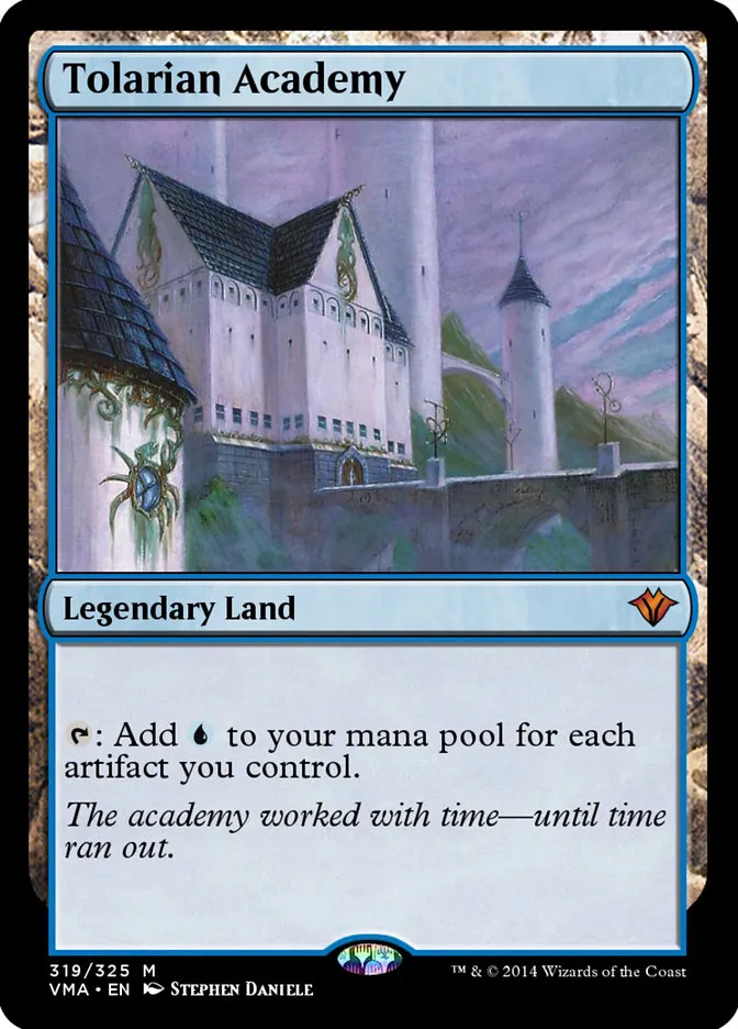 2014 Vintage Masters Tolarian Academy mythic #319 unlisted card image