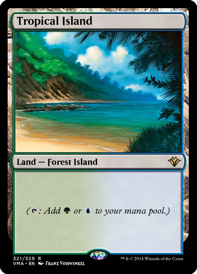 2014 Vintage Masters Tropical Island rare #321 unlisted card image
