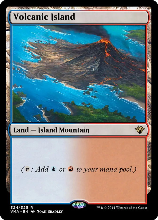 2014 Vintage Masters Volcanic Island rare #324 unlisted card image