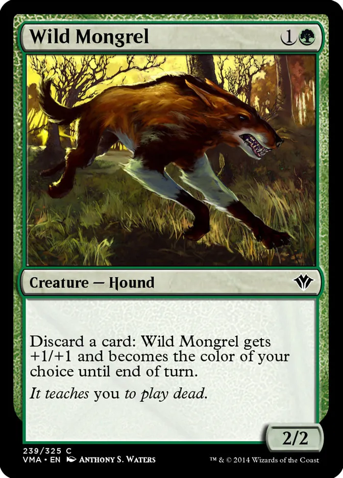 2014 Vintage Masters Wild Mongrel common #239 unlisted card image