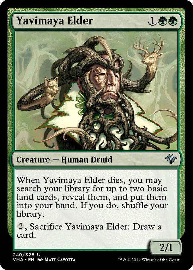 2014 Vintage Masters Yavimaya Elder uncommon #240 unlisted card image