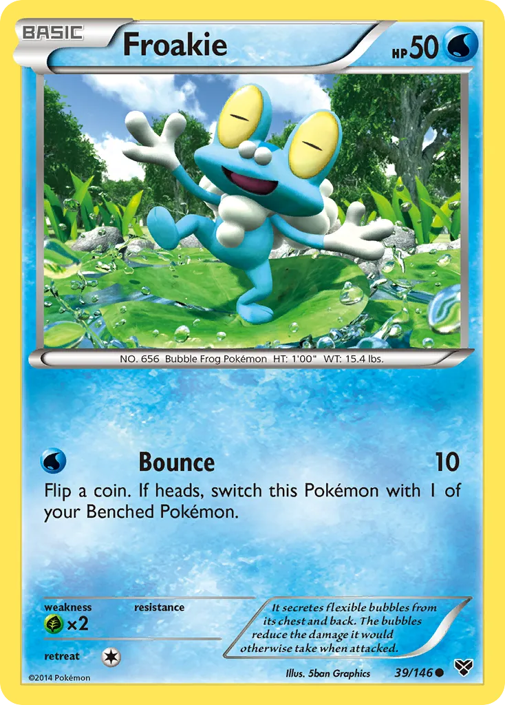2014 XY Froakie #039/146 Common card image
