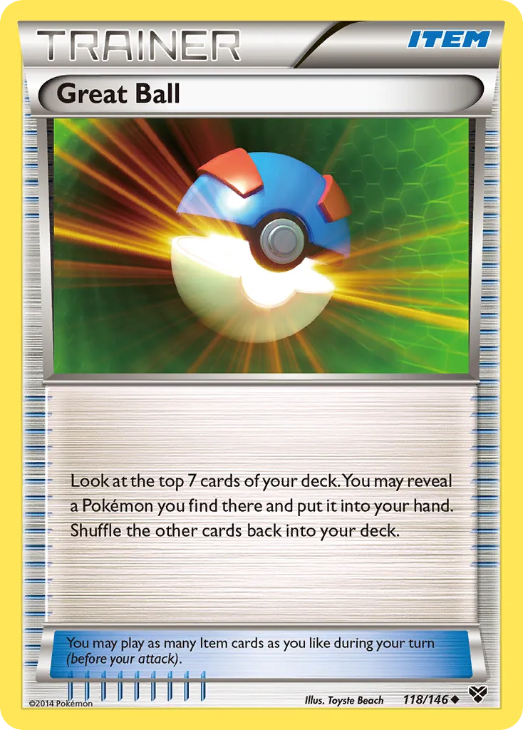 2014 XY Great Ball #118/146 Uncommon card image