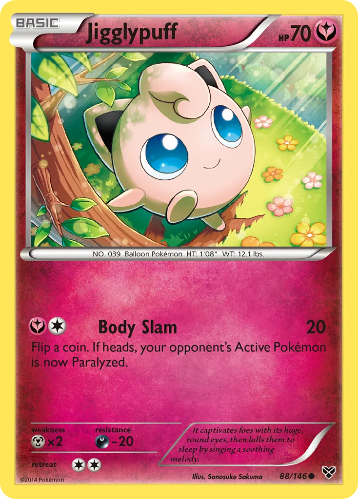 2014 XY Jigglypuff #088/146 Common card image