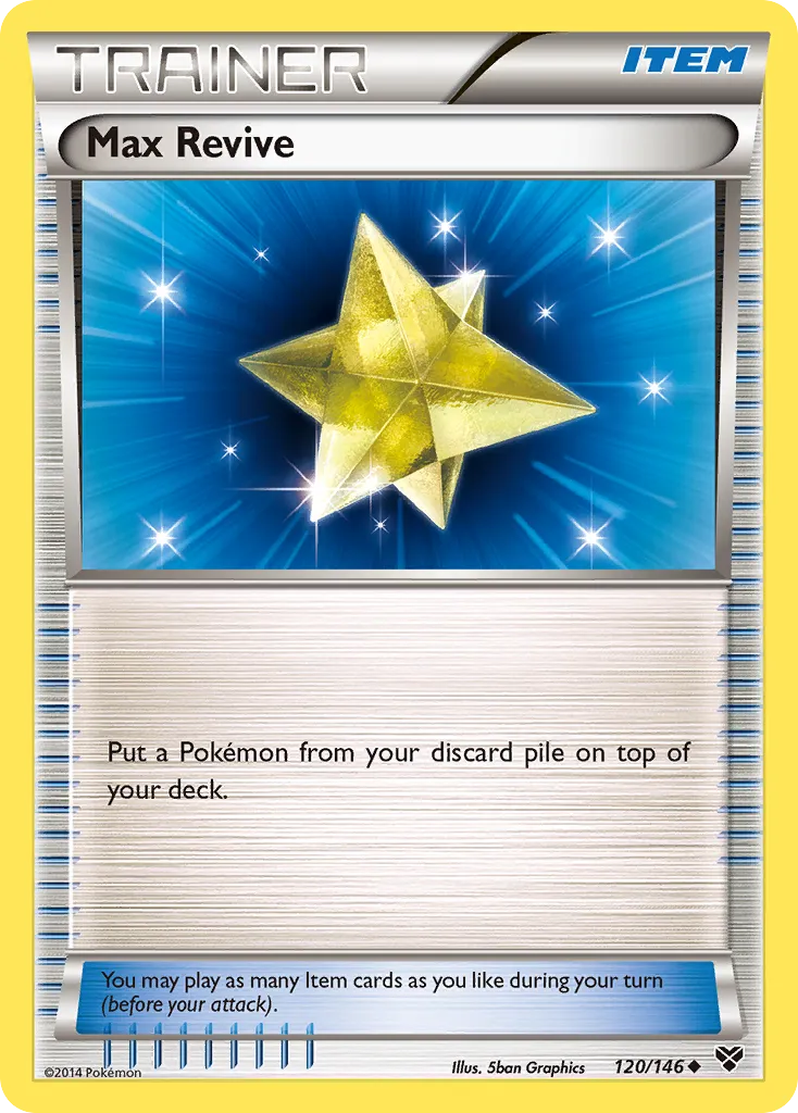 2014 XY Max Revive Uncommon #120/146 Uncommon card image