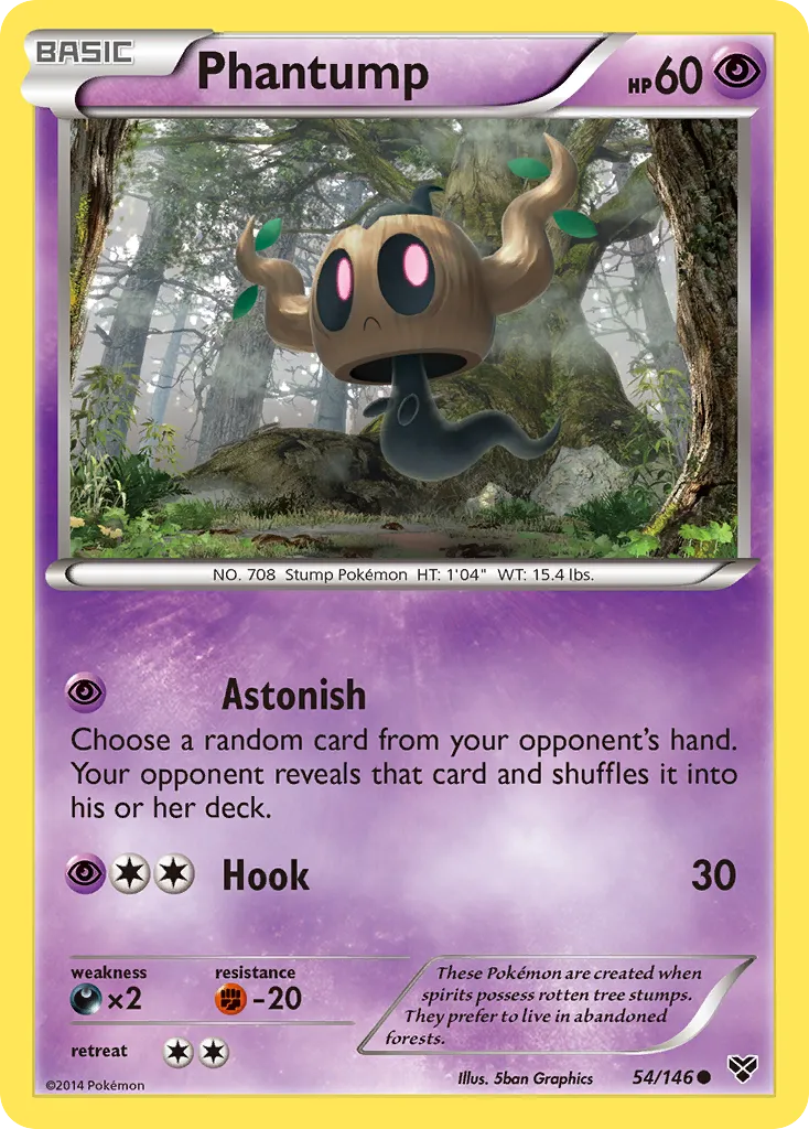 2014 XY Phantump Common #054/146 Common card image