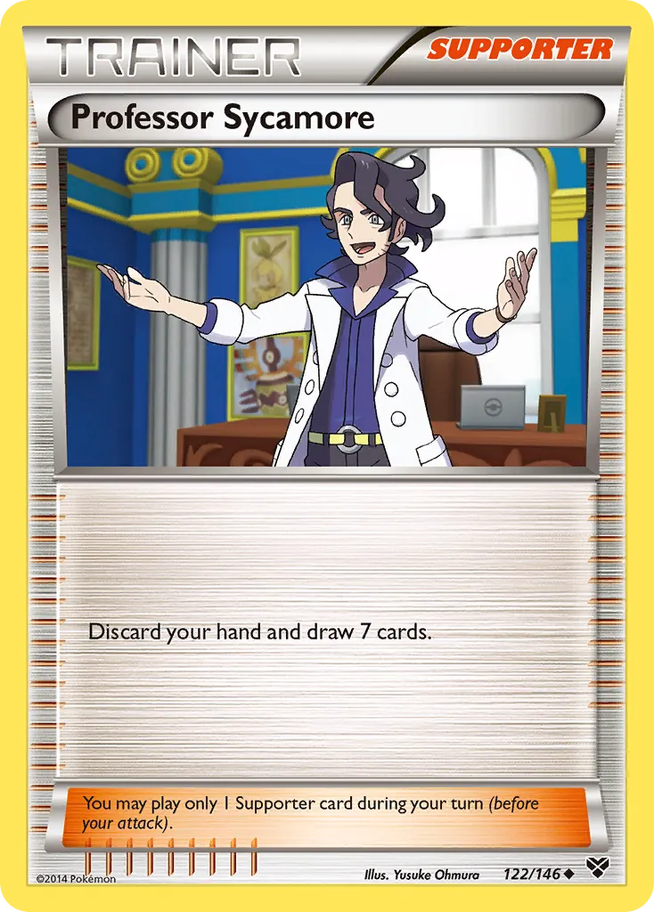2014 XY Professor Sycamore #122/146 Uncommon card image