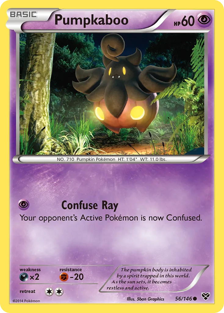 2014 XY Pumpkaboo Common #056/146 Common card image