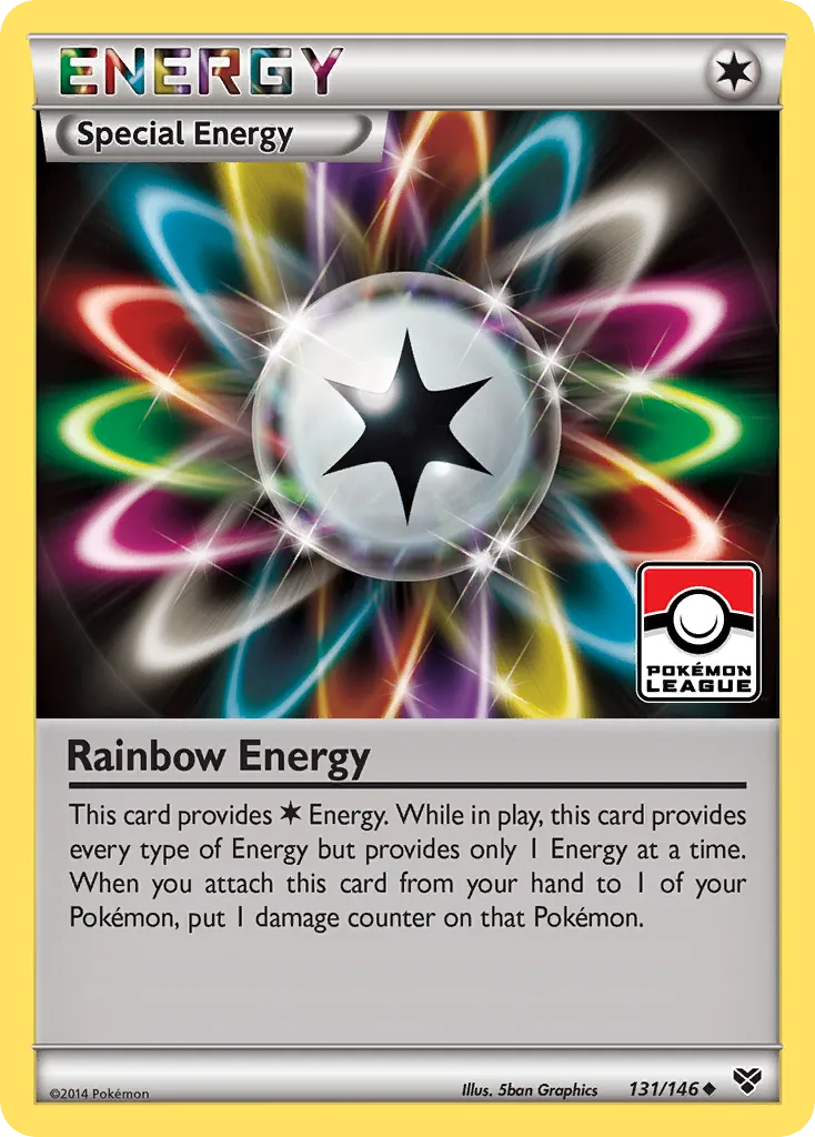 2014 XY Rainbow Energy #131/146 Uncommon card image