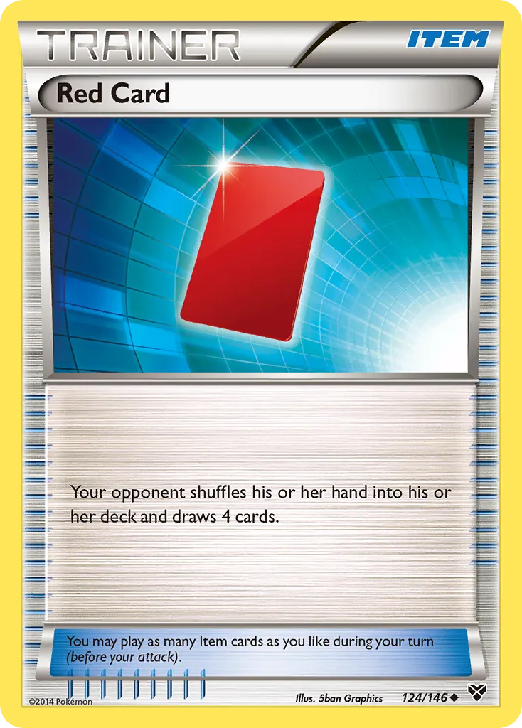 2014 XY Red Card Uncommon #124/146 Uncommon card image