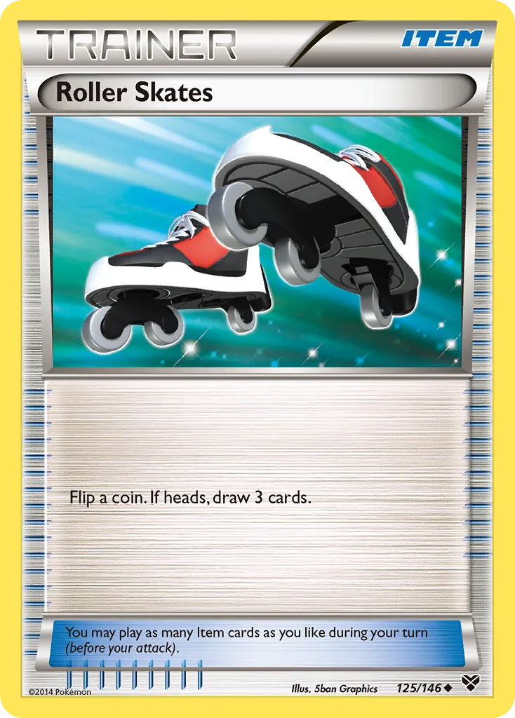 2014 XY Roller Skates Uncommon #125/146 Uncommon card image
