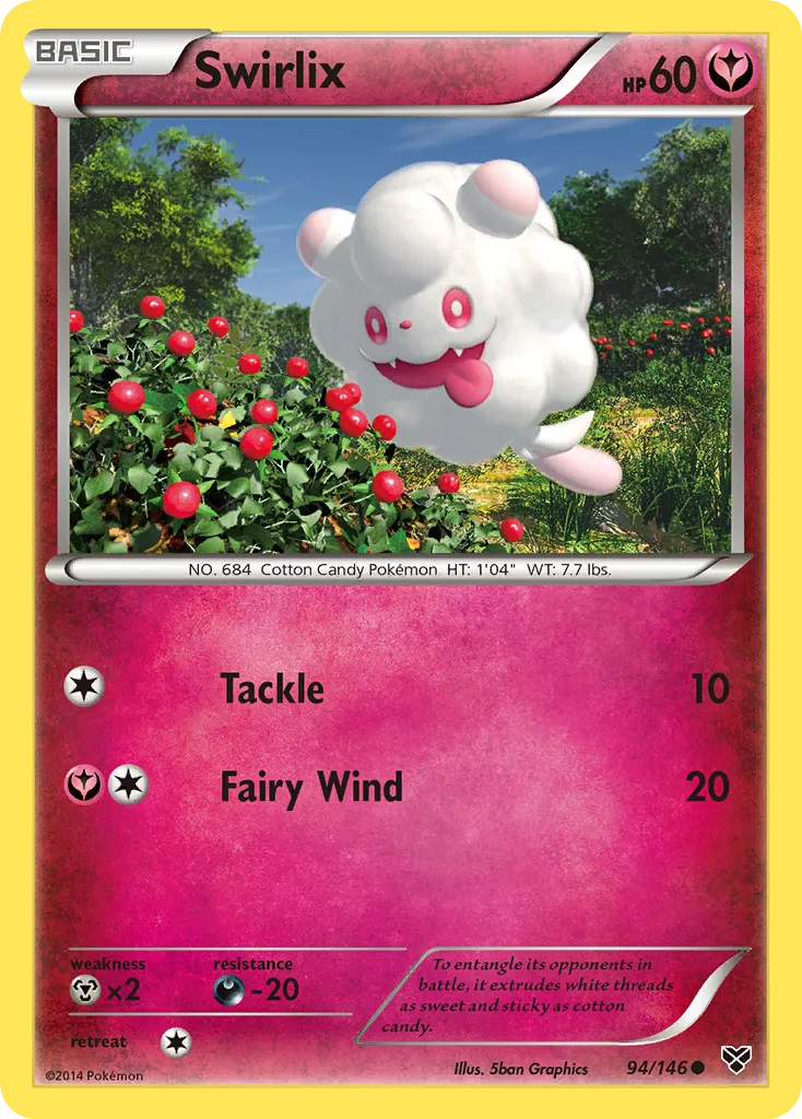 2014 XY Swirlix Common #094/146 Common card image