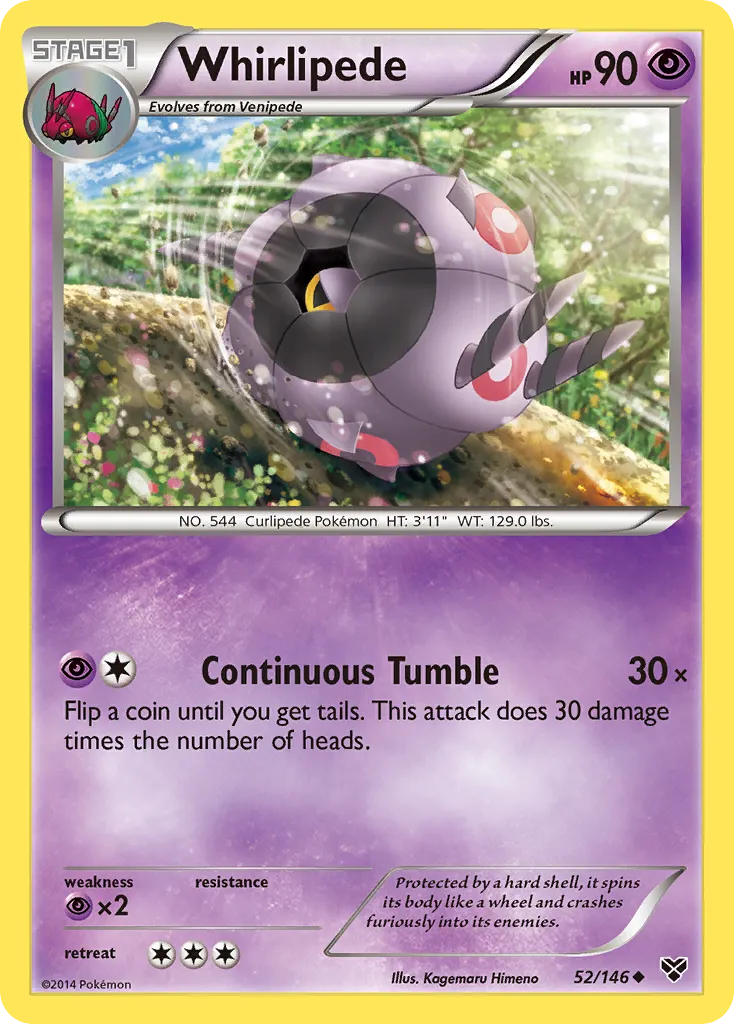 2014 XY Whirlipede #052/146 Uncommon card image