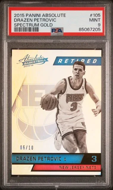 2015-16 Panini Absolute Drazen Petrovic Spectrum Gold #105 card image