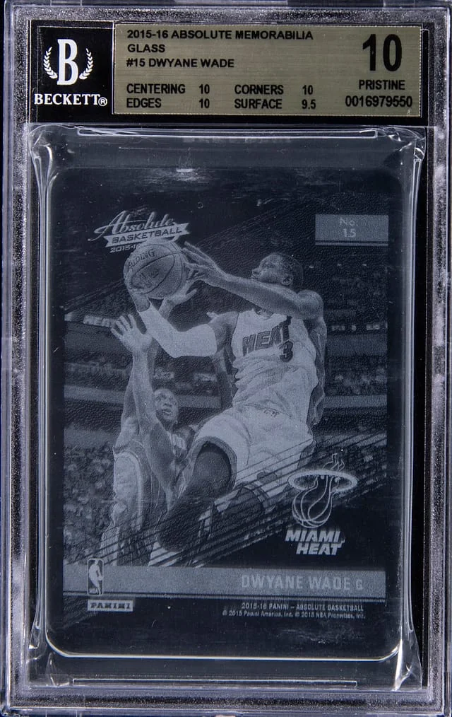 2015-16 Panini Absolute Dwayne Wade Memorabilia Glass #15 card image