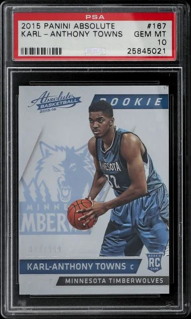 2015-16 Panini Absolute Karl-Anthony Towns #167 card image