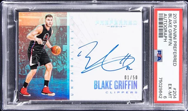 2015-16 Panini Blake Griffin Preferred Autograph #204 card image