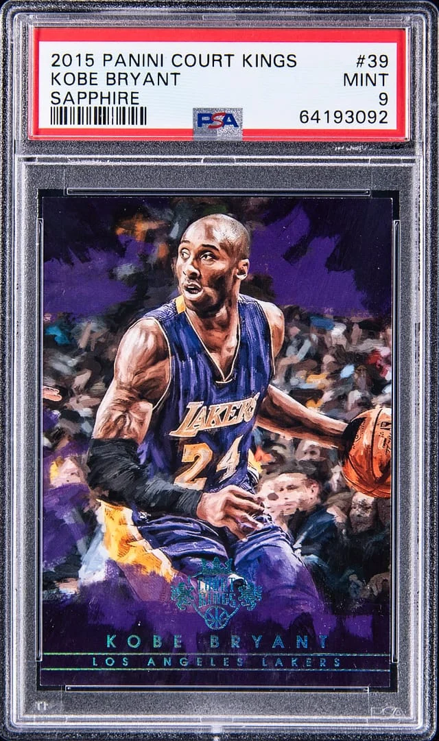 2015-16 Panini Court Kings Kobe Bryant Sapphire #39 card image
