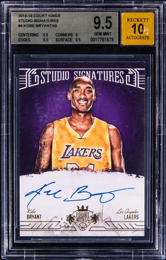 2015-16 Panini Court Kings Kobe Bryant Studio Signatures #SS-KB card image
