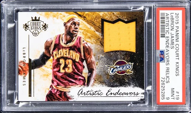 2015-16 Panini Court Kings LeBron James Artistic Endeavors Relics #19 card image